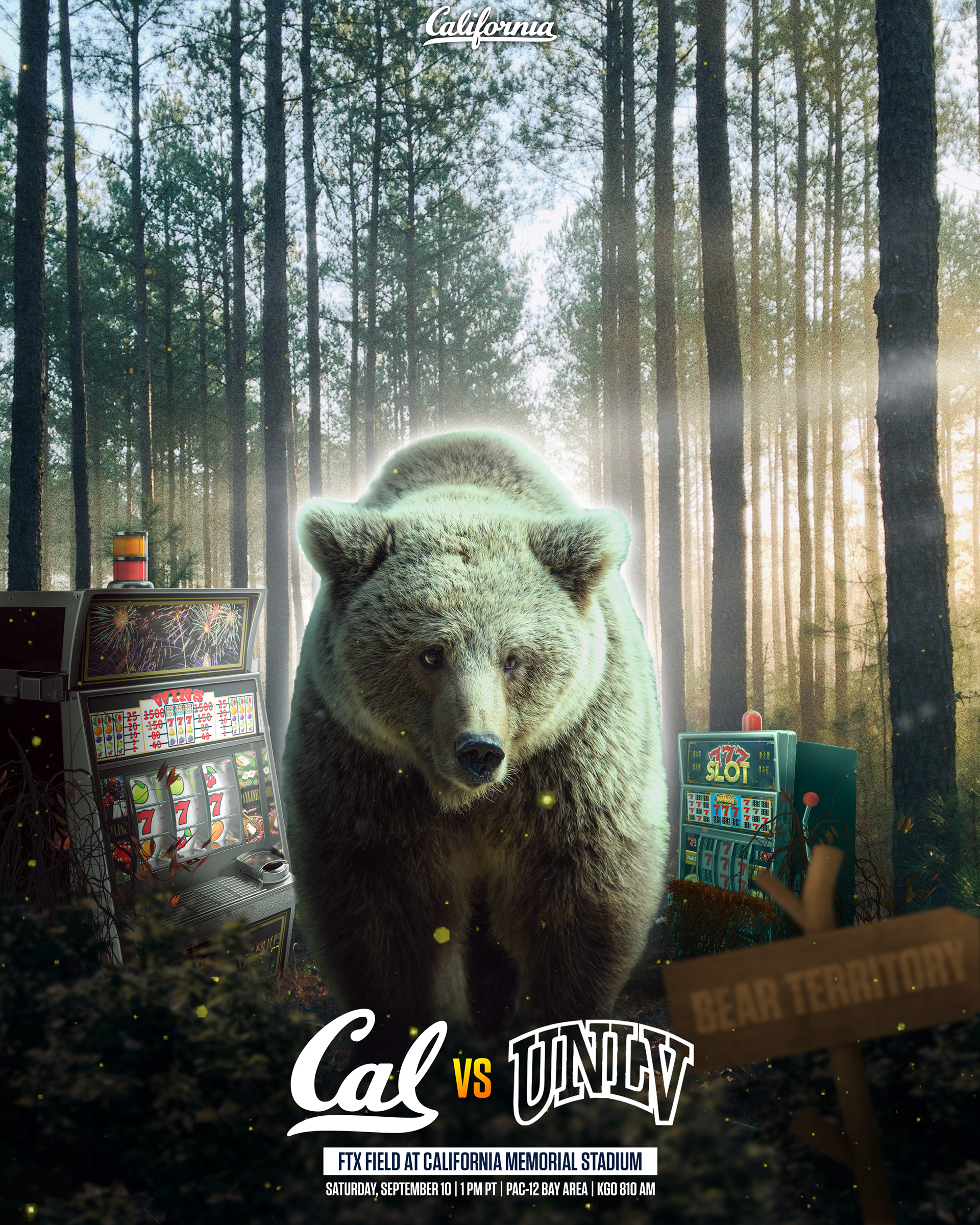 Cal vs UNLV Game Poster 2022