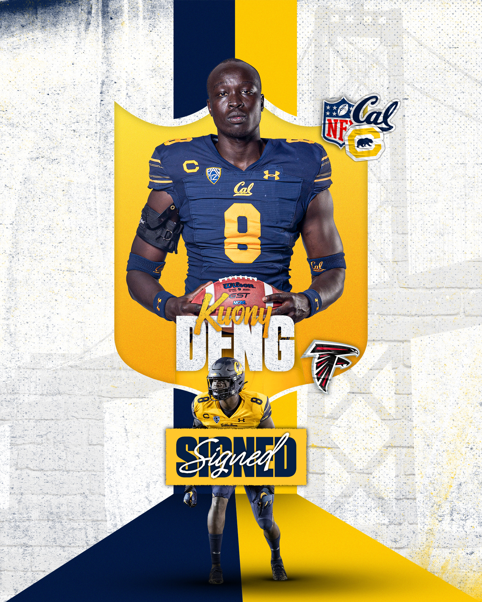 Cal NFL Draft Deng Signed 2022