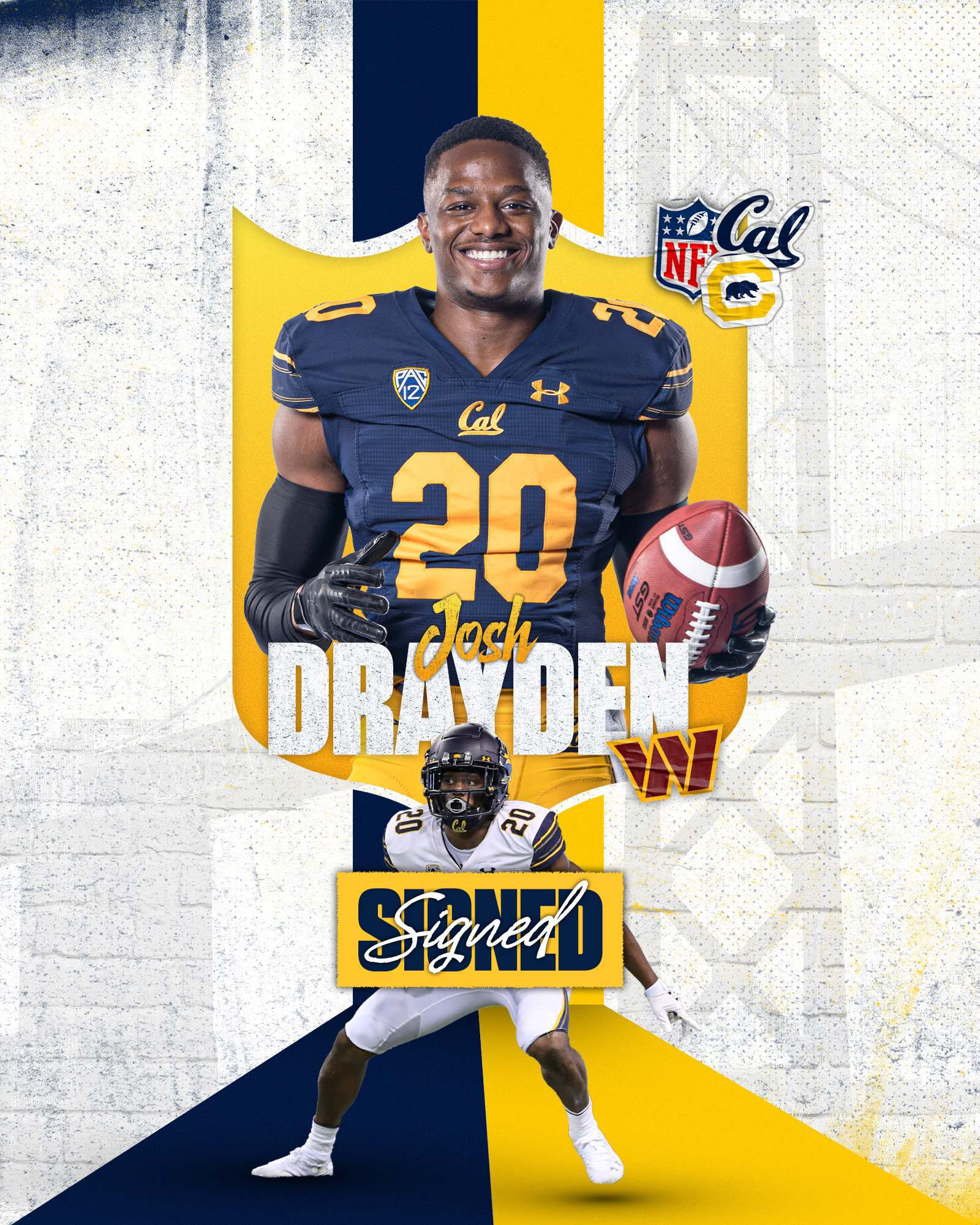 Cal NFL Draft Drayden Signed 2022