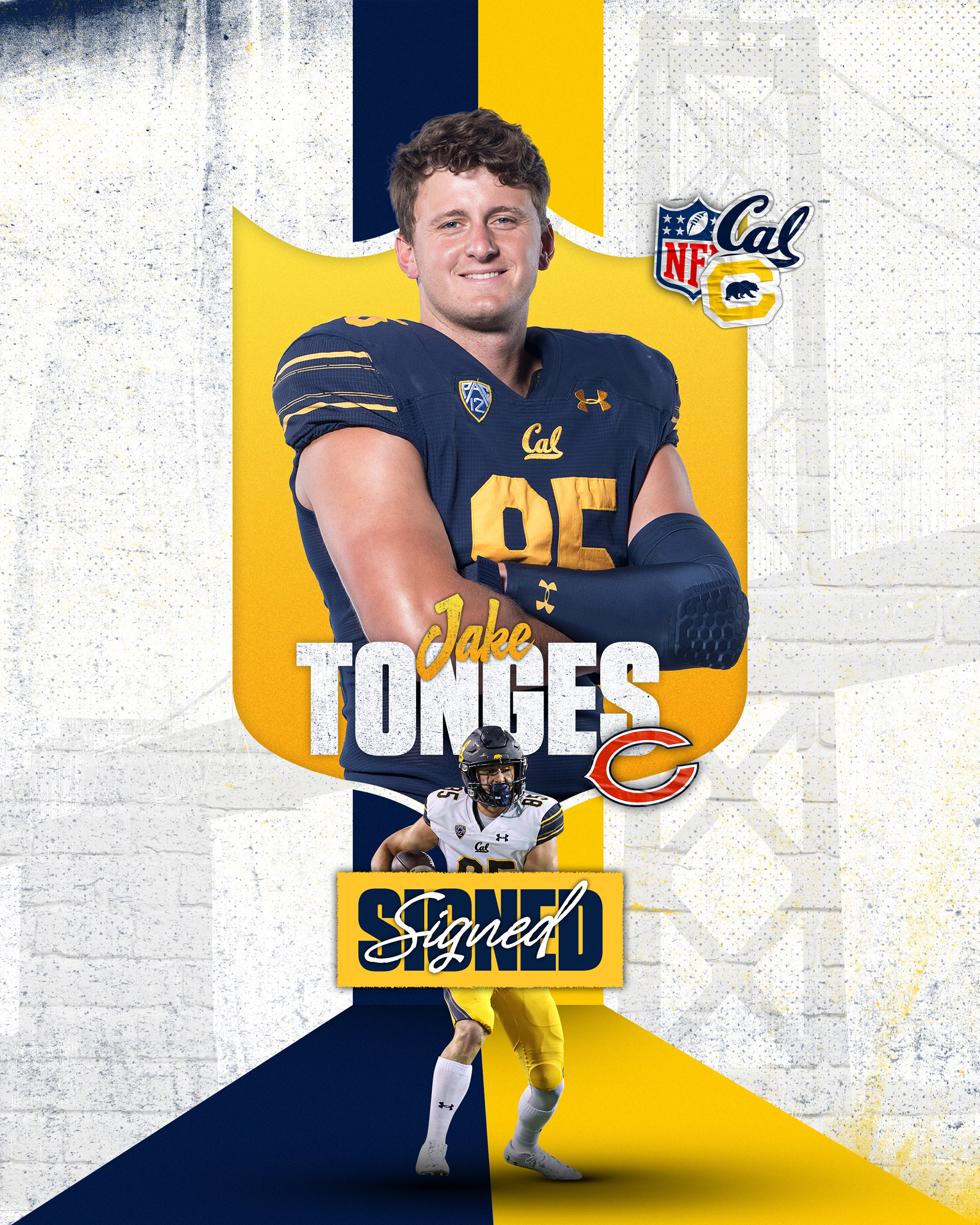 Cal NFL Draft Tonges Signed 2022