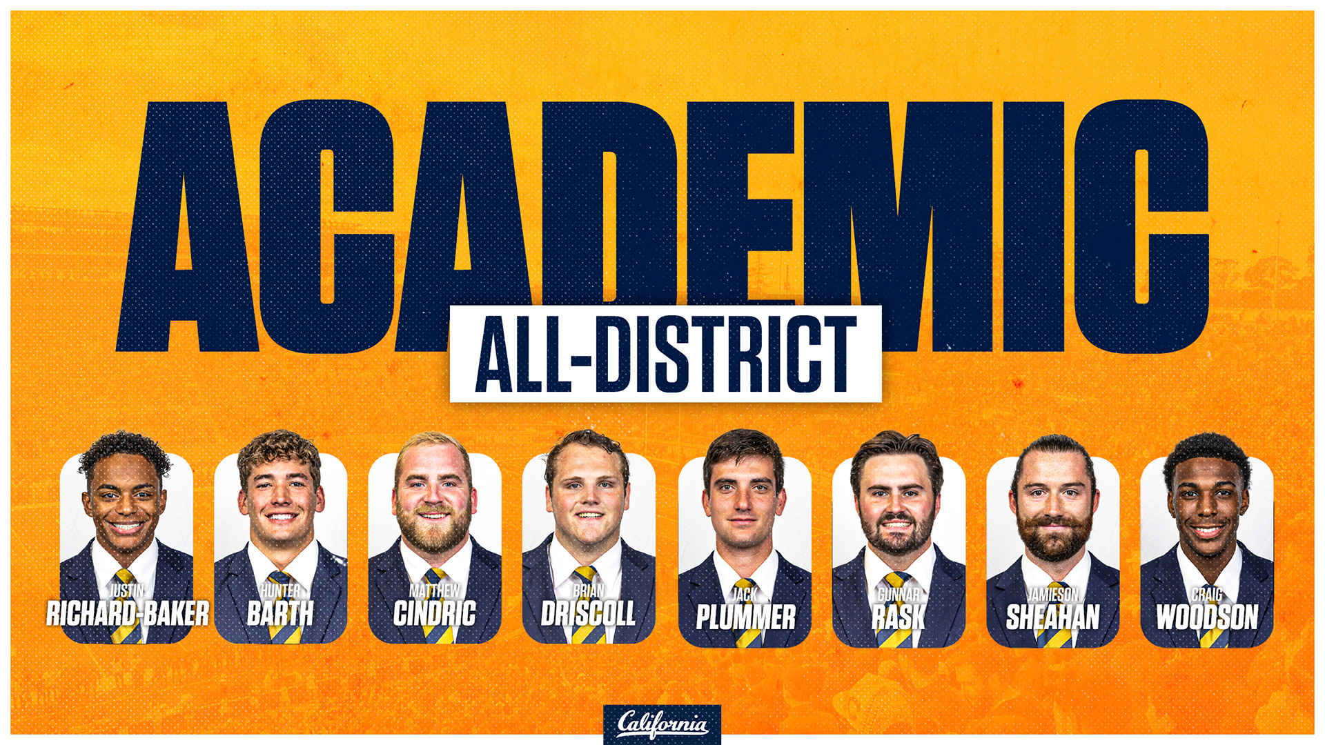 Cal Academic All District Award 2022