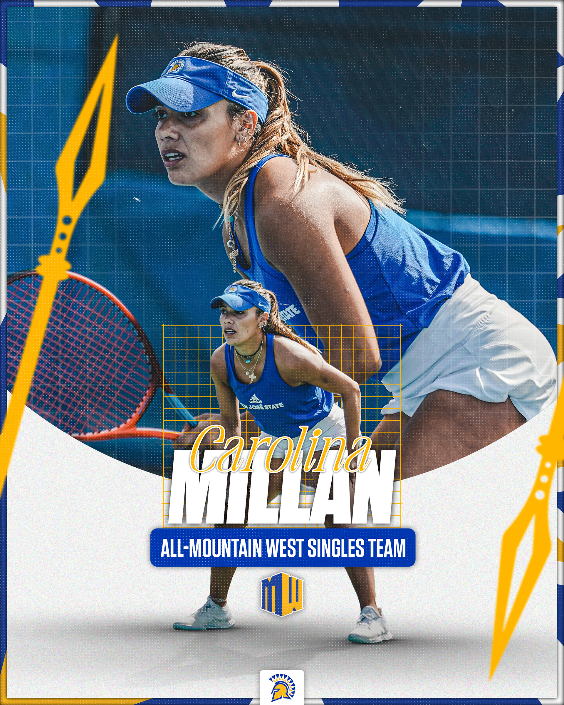 SJSU Tennis All Mountain West Millan 2023